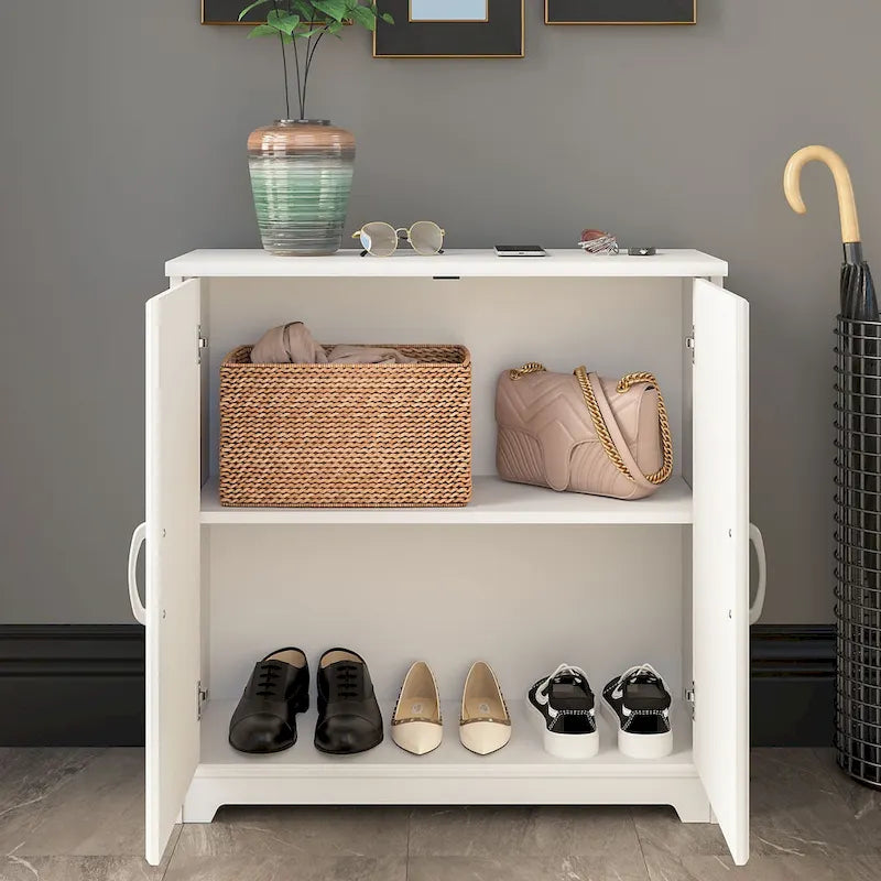 Small Entryway Cabinet with Doors by