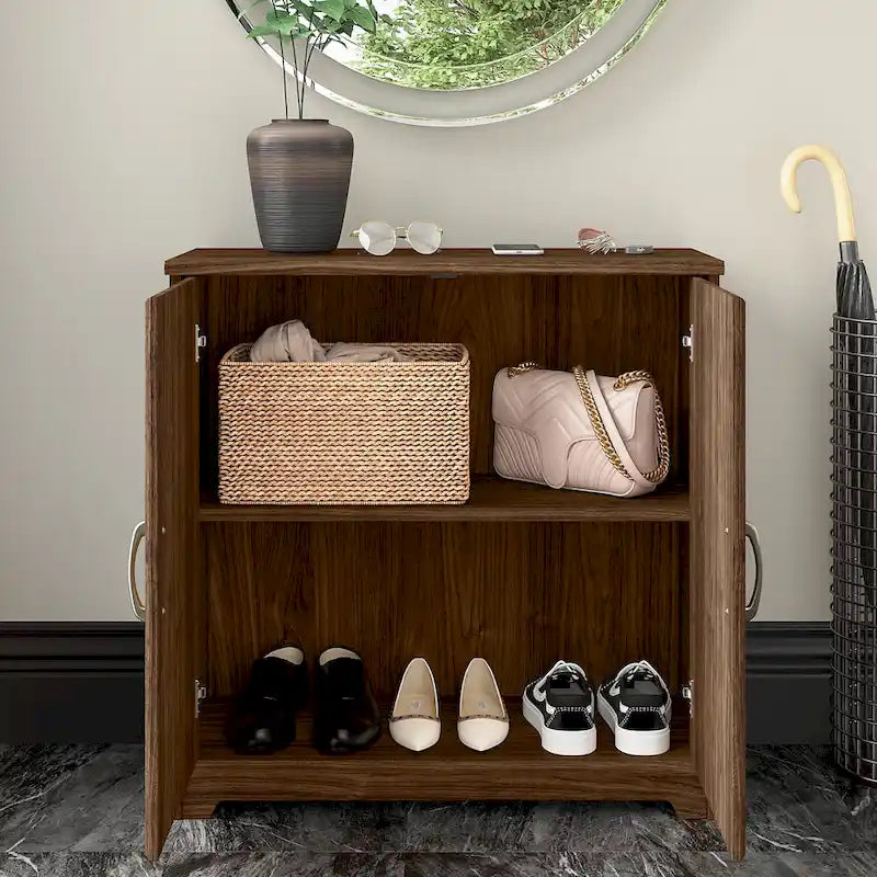 Small Entryway Cabinet with Doors by