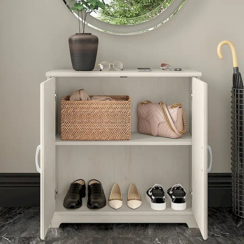 Small Entryway Cabinet with Doors by