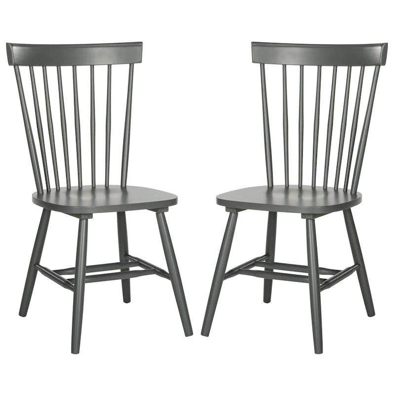 Spindle Solid Wood Dining Chair Set of 2 - 21W x 21D x 36H