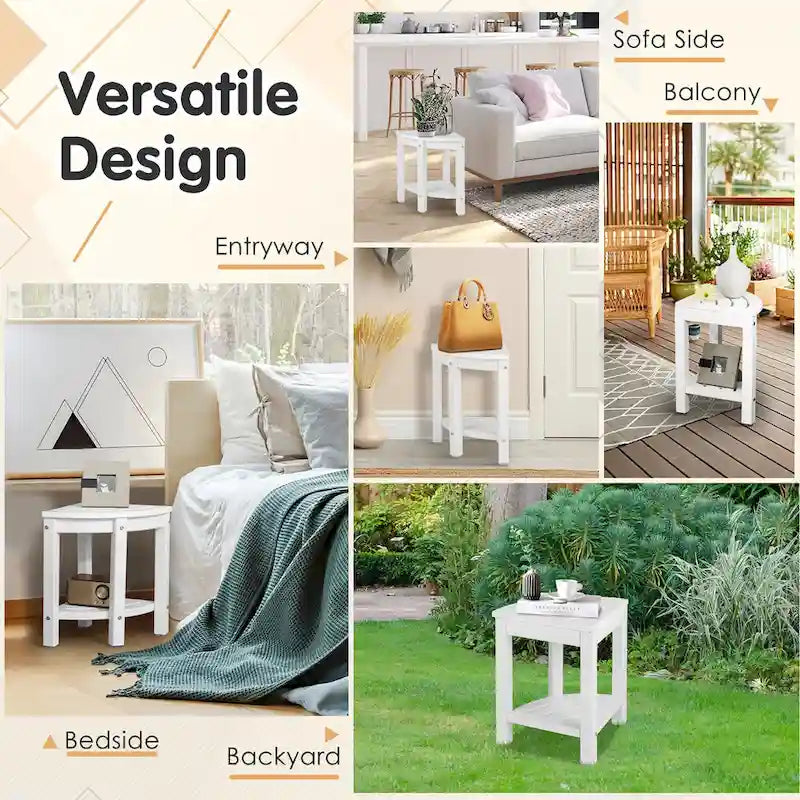 2-Tier Corner Shower Bench Stool Waterproof Bathroom Stool Heavy