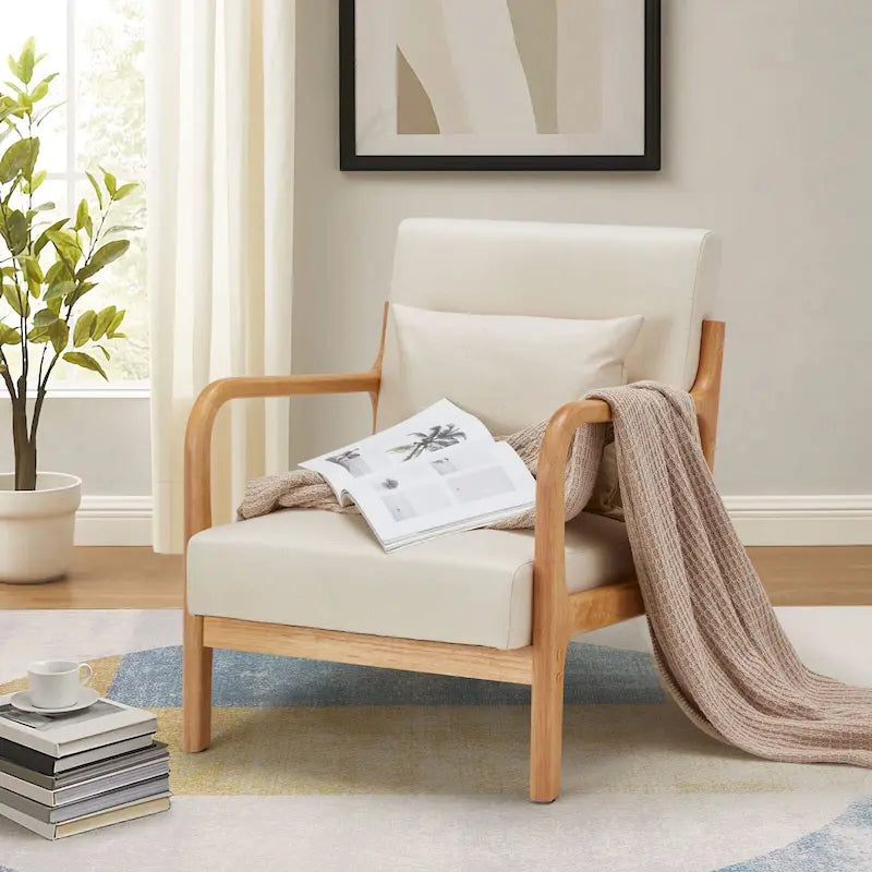 Mid Century Modern Living Room Reading Comfy Lounge Chairs