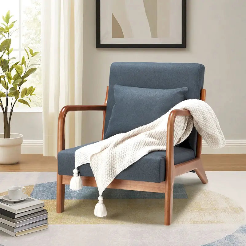 Mid Century Modern Living Room Reading Comfy Lounge Chairs