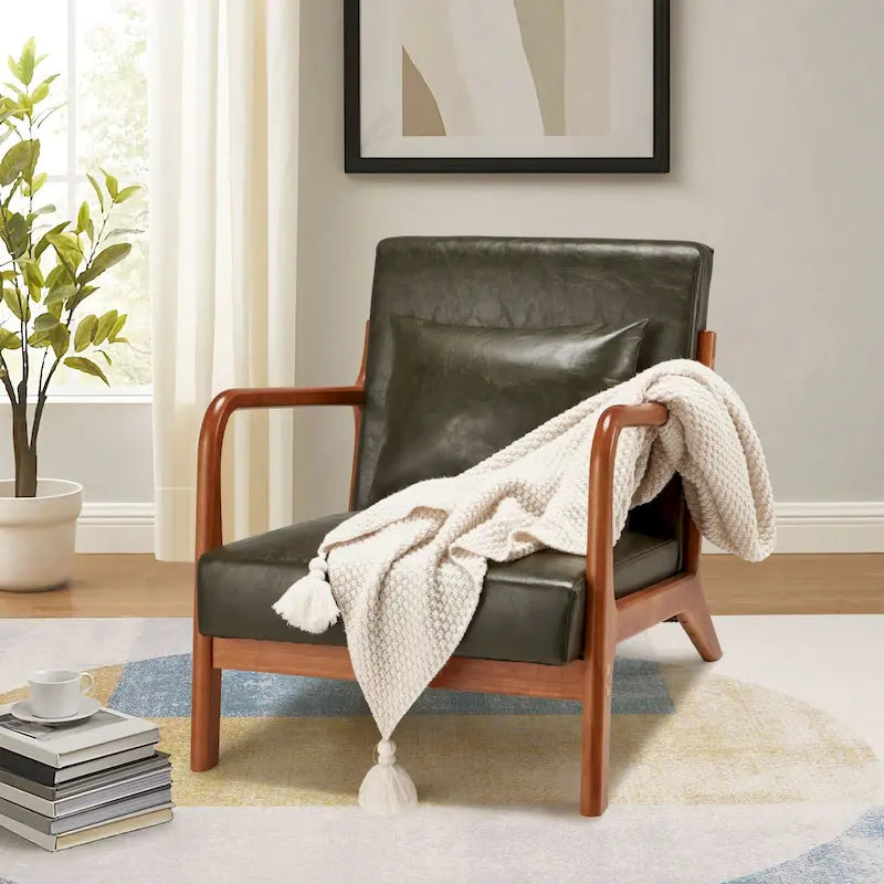 Mid Century Modern Living Room Reading Comfy Lounge Chairs
