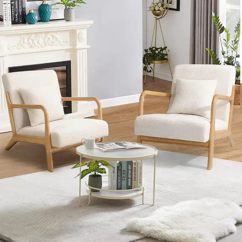 Mid Century Modern Living Room Reading Comfy Lounge Chairs