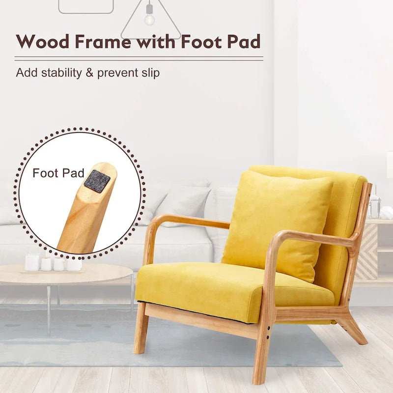 Mid Century Modern Living Room Reading Comfy Lounge Chairs
