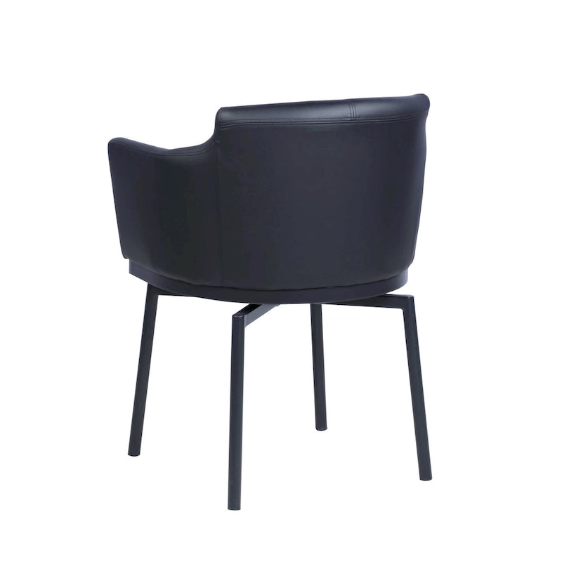 Modern Club Arm Chair with Memory Swivel, Set of 2