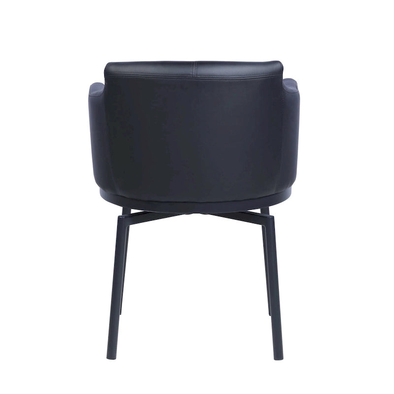 Modern Club Arm Chair with Memory Swivel, Set of 2