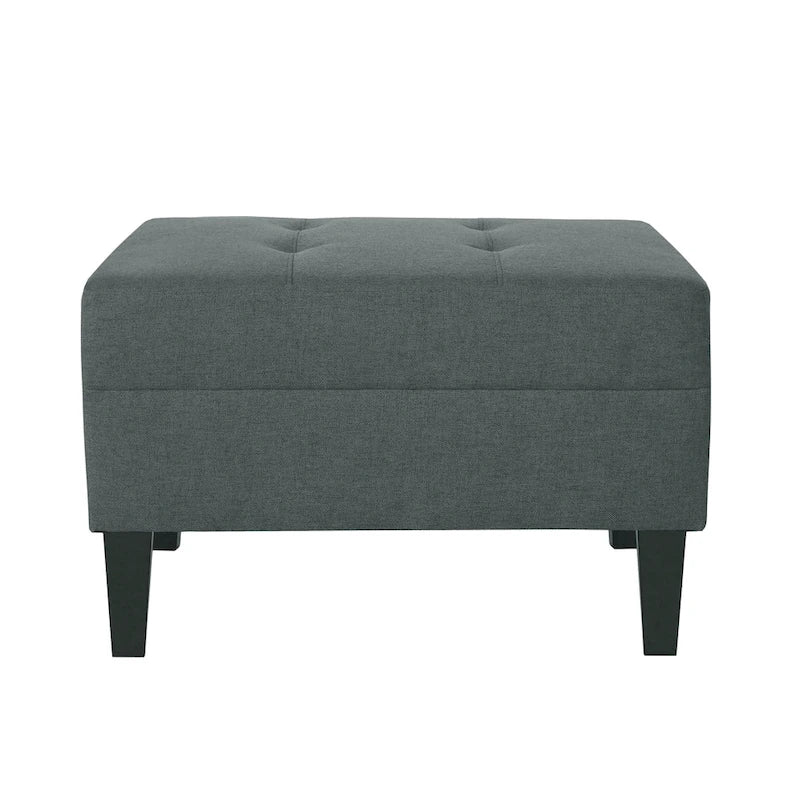 Tufted Fabric Ottoman by