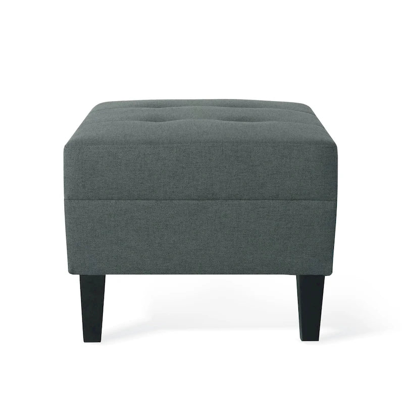 Tufted Fabric Ottoman by