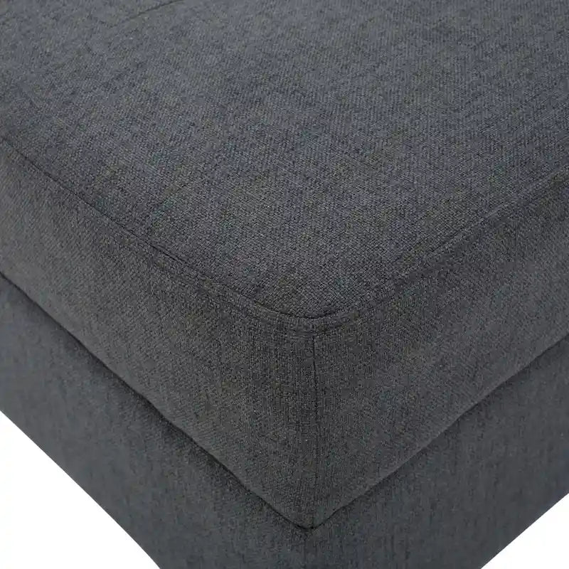 Tufted Fabric Ottoman by
