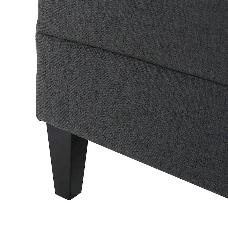 Tufted Fabric Ottoman by