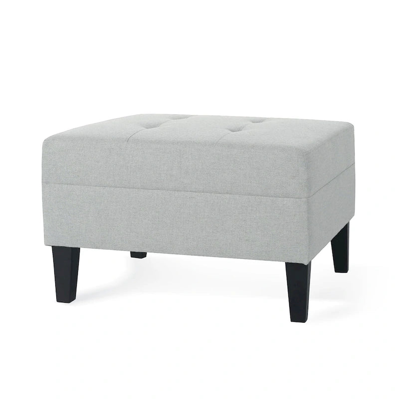 Tufted Fabric Ottoman by