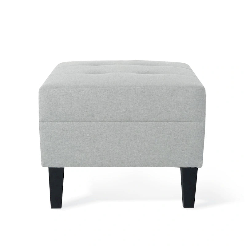 Tufted Fabric Ottoman by