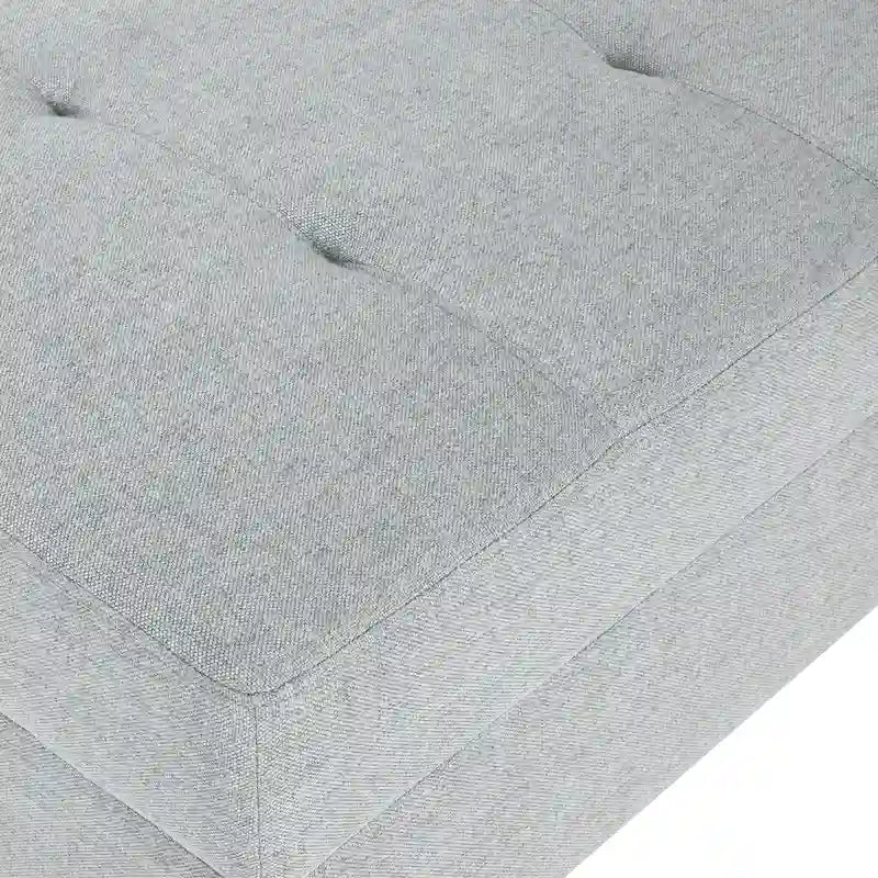 Tufted Fabric Ottoman by
