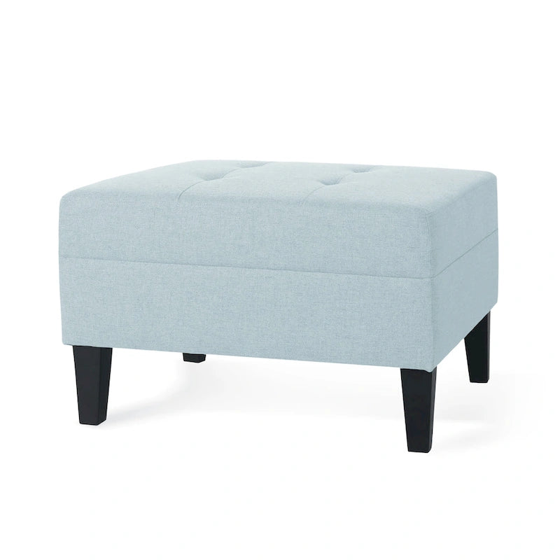 Tufted Fabric Ottoman by