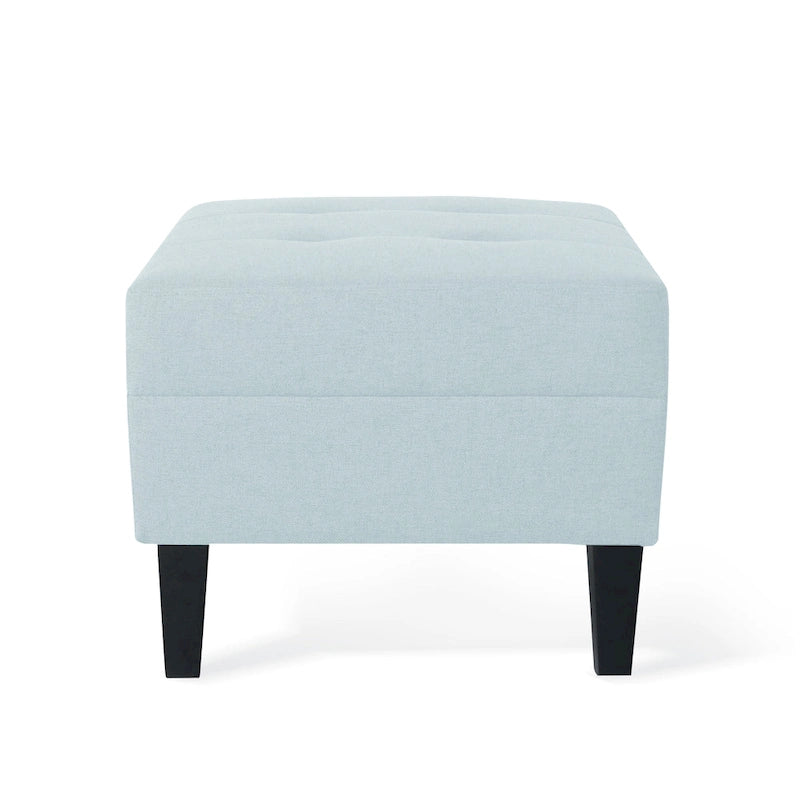 Tufted Fabric Ottoman by