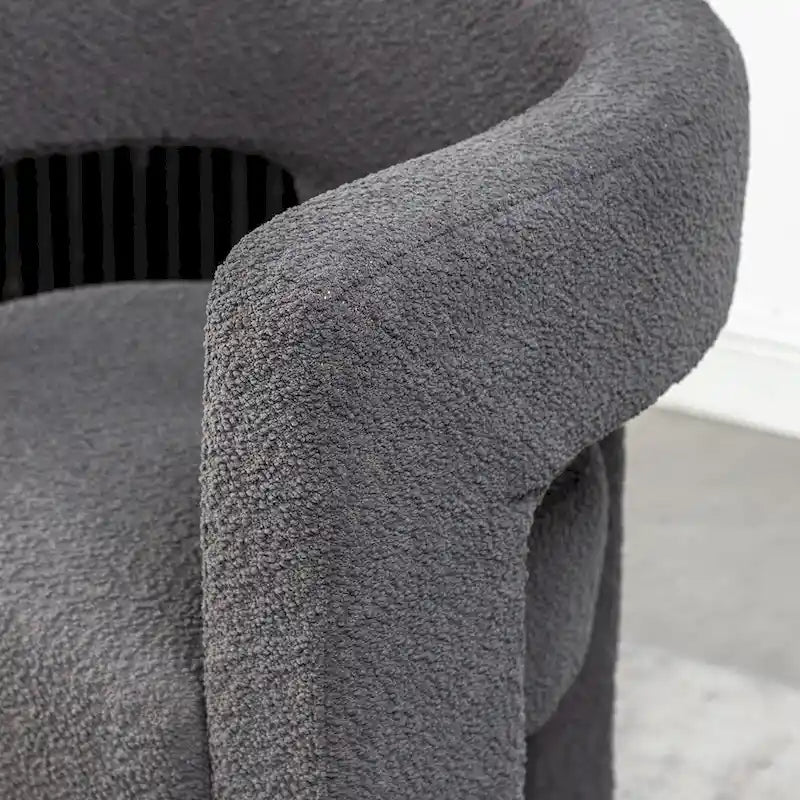 28 Wide Boucle Upholstered Square Armchair