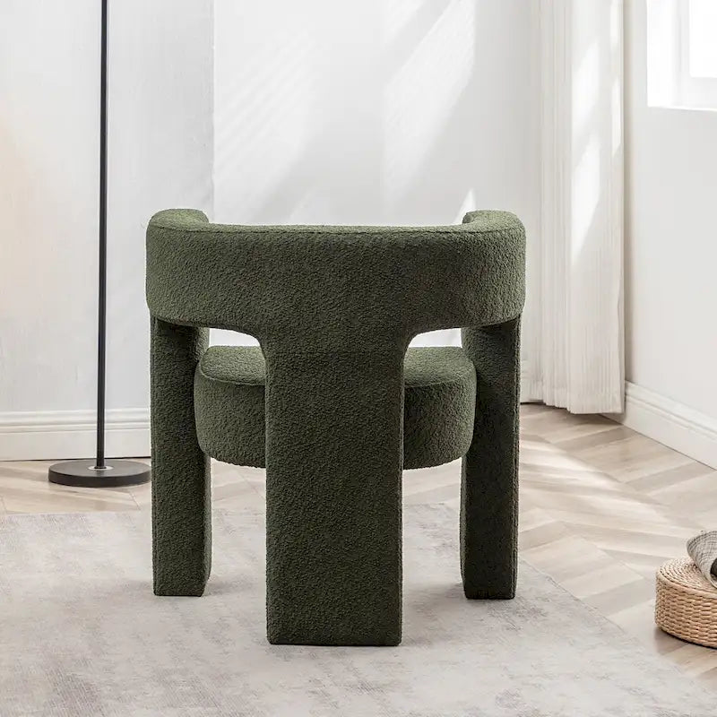 28 Wide Boucle Upholstered Square Armchair