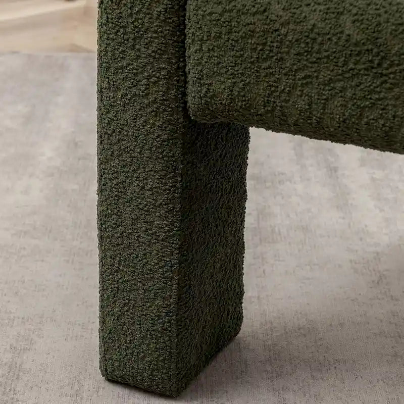 28 Wide Boucle Upholstered Square Armchair
