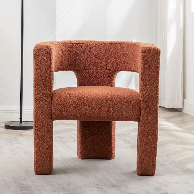 28 Wide Boucle Upholstered Square Armchair