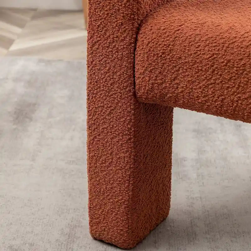 28 Wide Boucle Upholstered Square Armchair