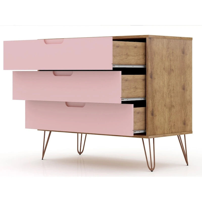 Mid-century Modern 3-drawer Dresser
