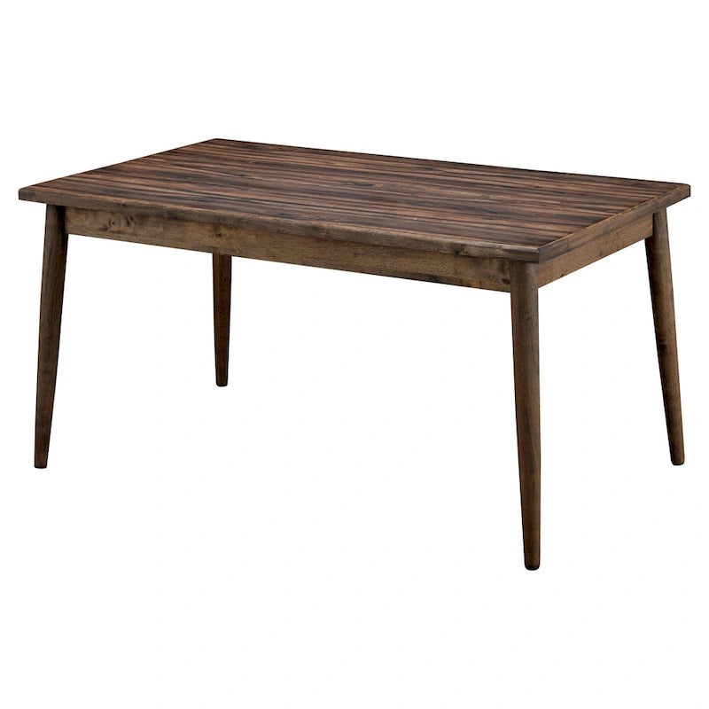 Midcentury Modern Brown 59-inch Dining Table