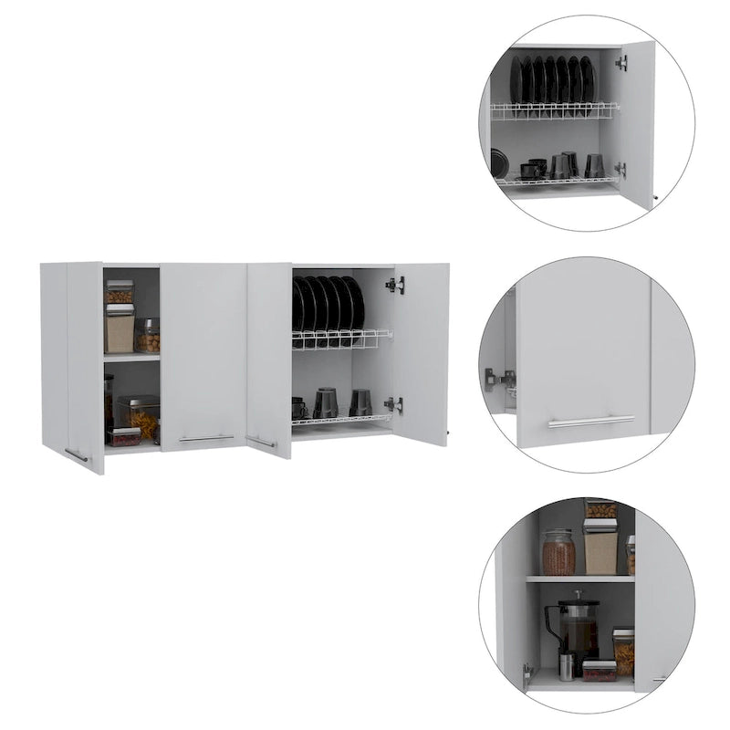 Furniture Wall Cabinet, Two Spacious Divisions