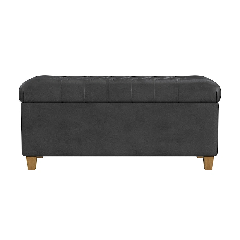 Copper Grove Button Tufted Storage Bench