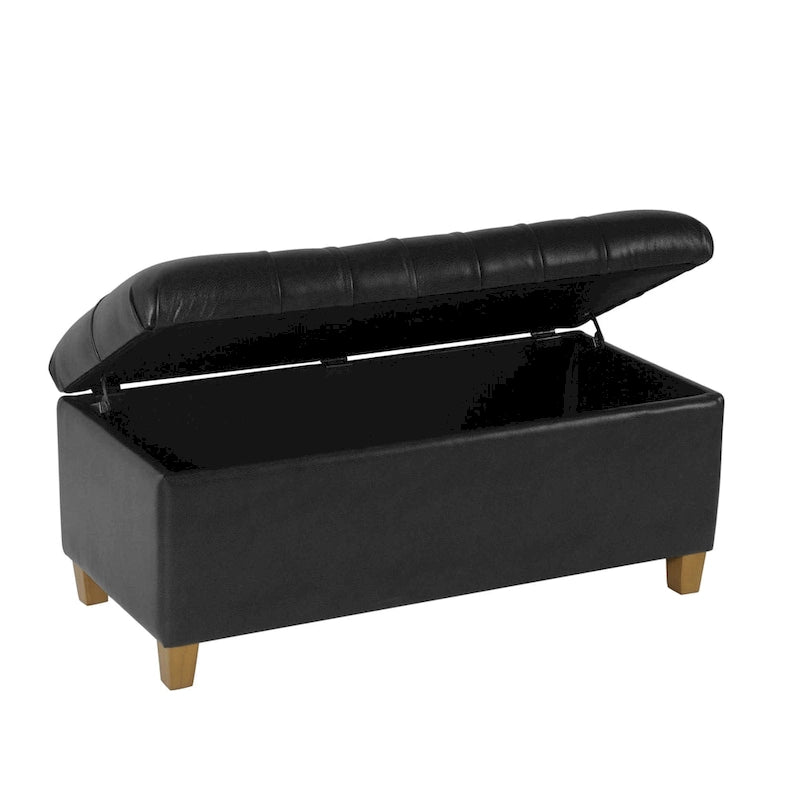 Copper Grove Button Tufted Storage Bench