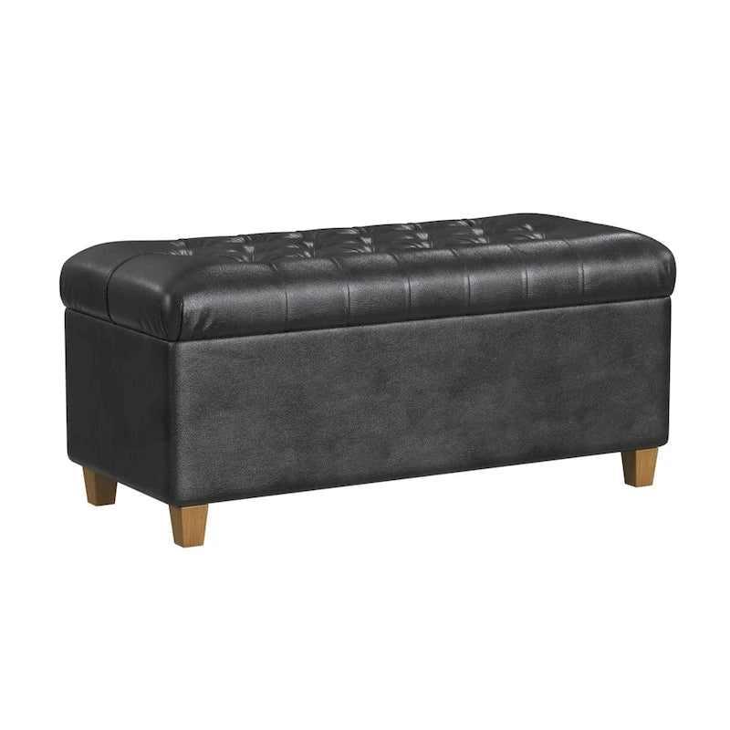 Copper Grove Button Tufted Storage Bench
