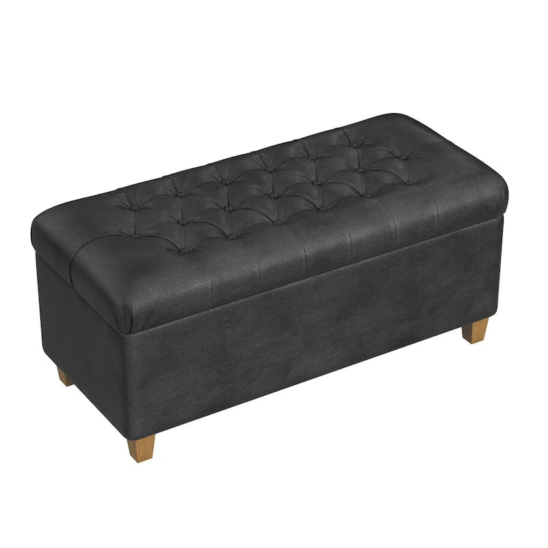 Copper Grove Button Tufted Storage Bench