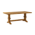 Two-tone Solid Wood Top Dining Table by