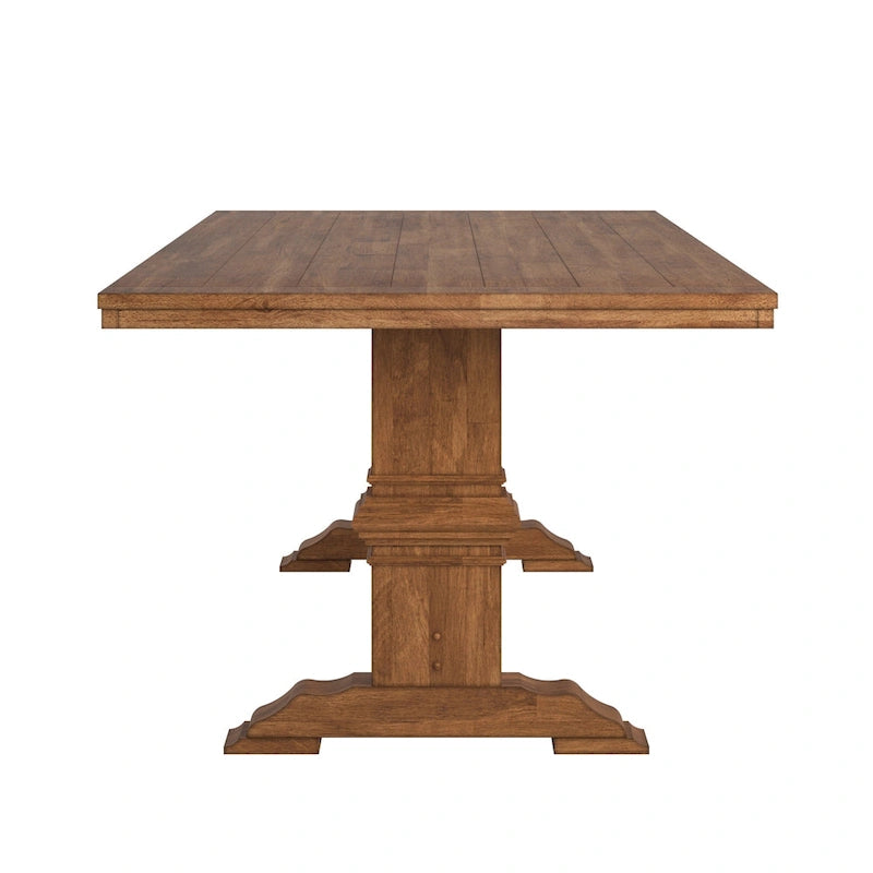 Two-tone Solid Wood Top Dining Table by