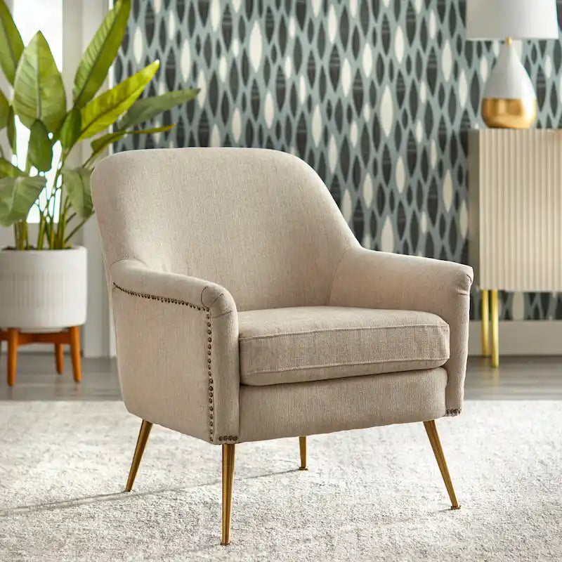 Mid-century Upholstered Accent Chair