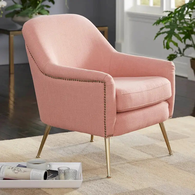 Mid-century Upholstered Accent Chair