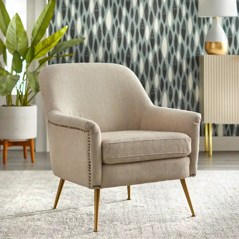 Mid-century Upholstered Accent Chair