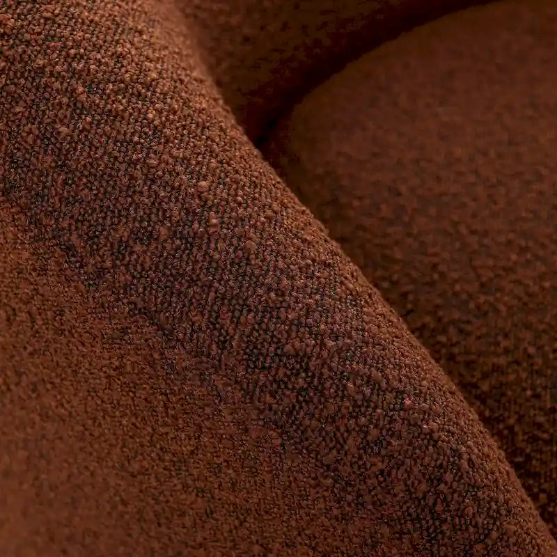 34 W Upholstered Boucle Swivel Barrel Accent Chair