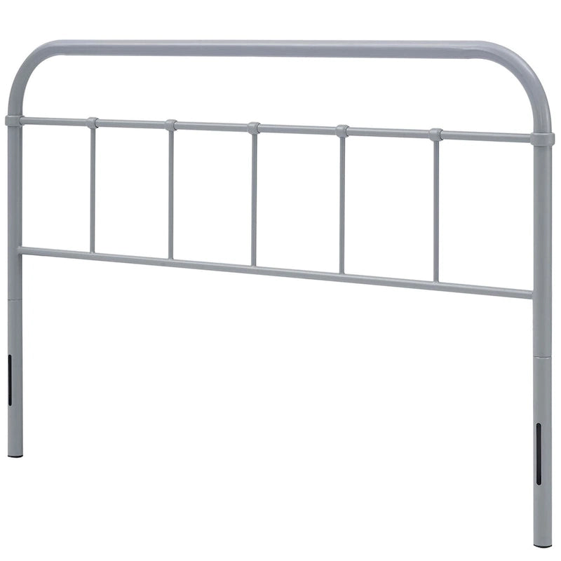 Classic King Size Grey Metal Headboard