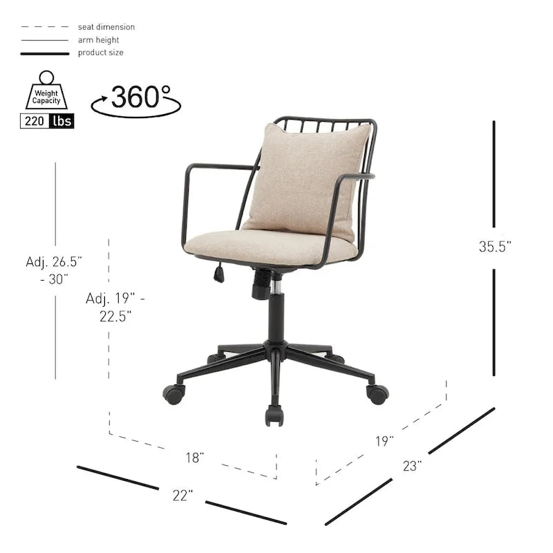 Edison Fabric Office Chair