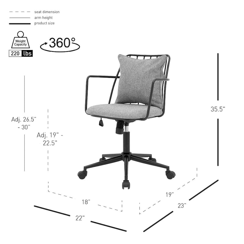 Edison Fabric Office Chair