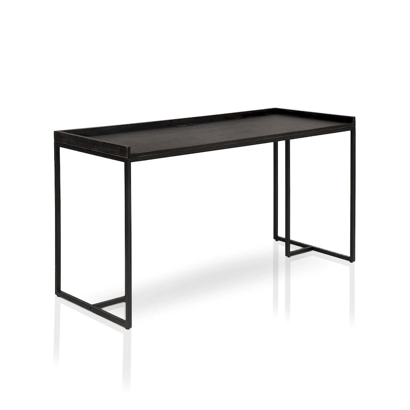 59-inch Metal Computer Desk with USBs by