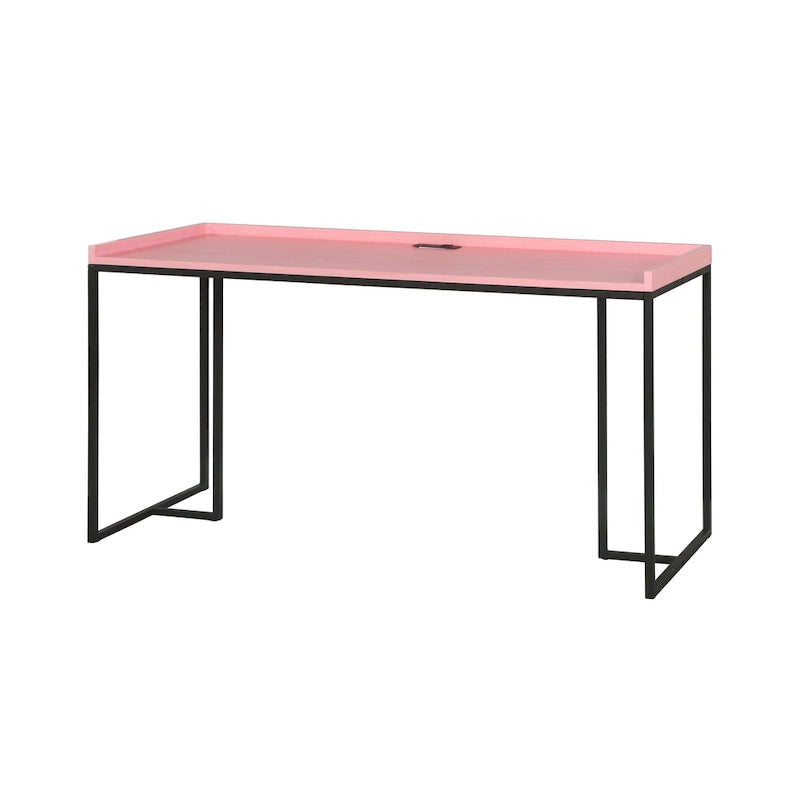 59-inch Metal Computer Desk with USBs by