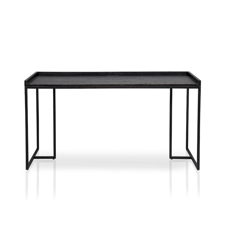 59-inch Metal Computer Desk with USBs by
