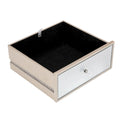 Mirrored 2-Drawers Nightstand Bedside Table