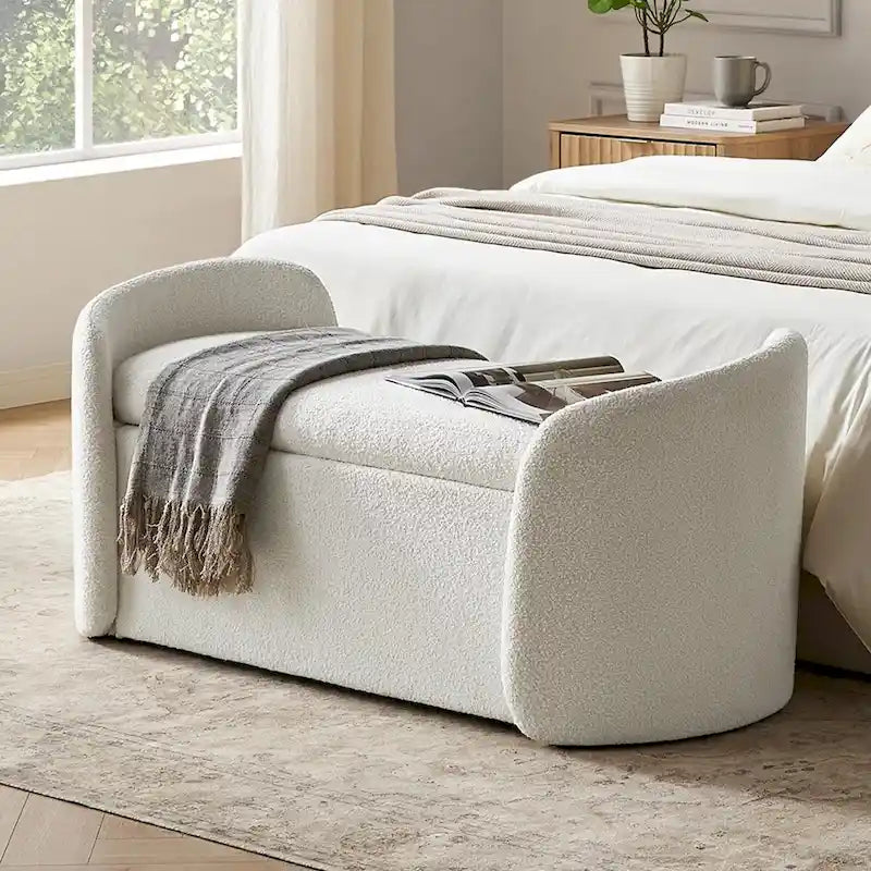 51 Ottoman Storage Bench, Entryway Bench with Storage