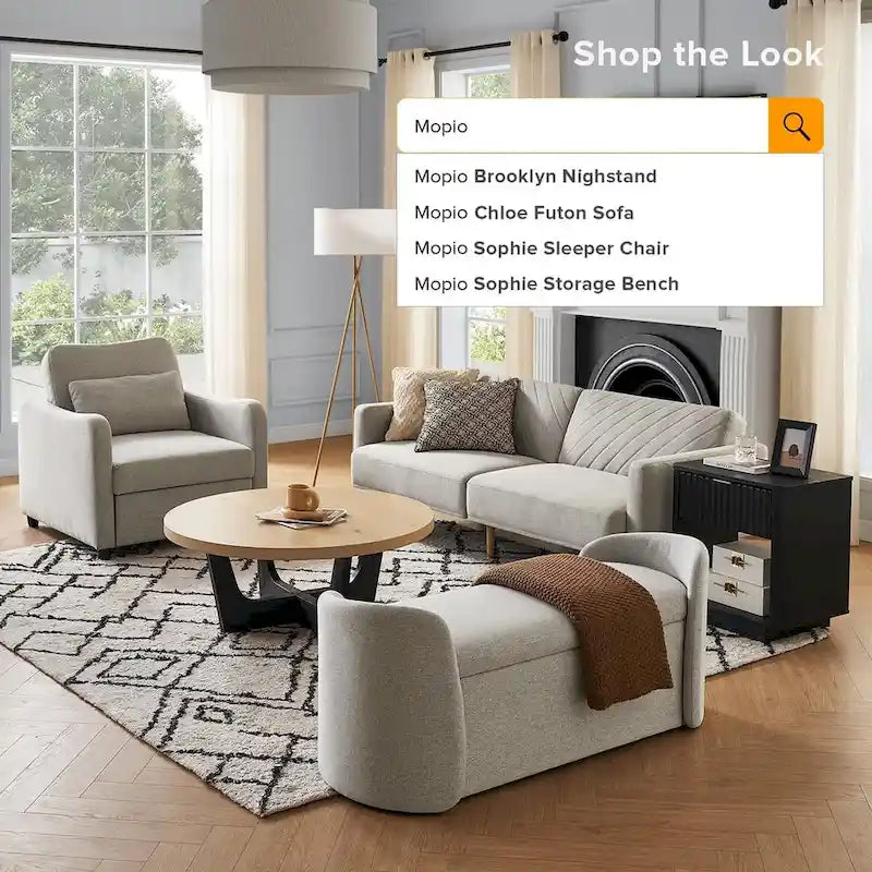 51 Ottoman Storage Bench, Entryway Bench with Storage