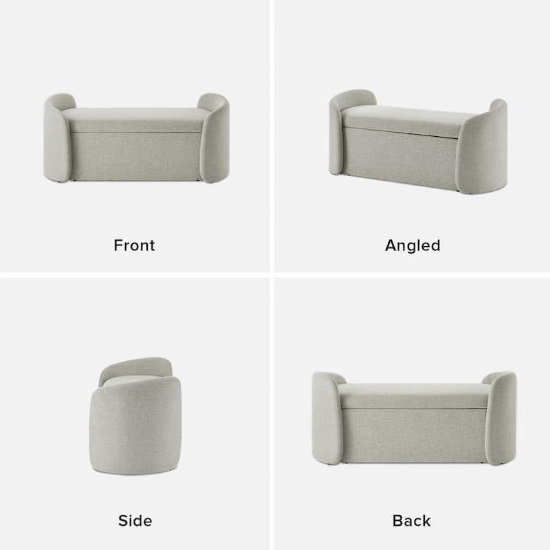51 Ottoman Storage Bench, Entryway Bench with Storage