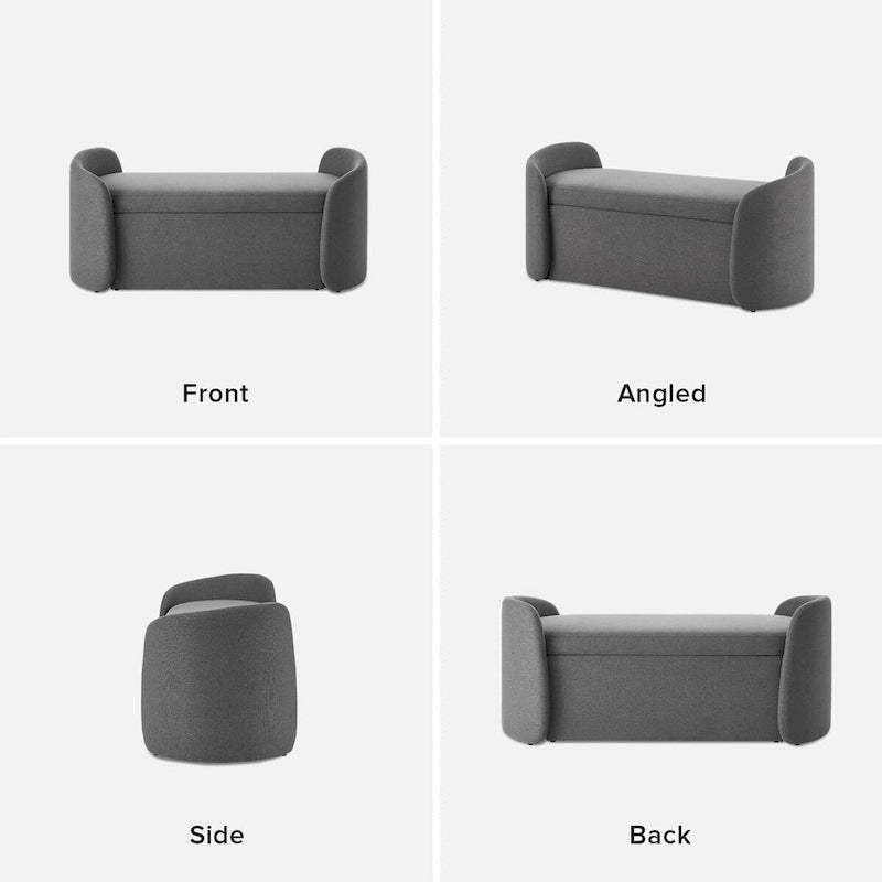 51 Ottoman Storage Bench, Entryway Bench with Storage
